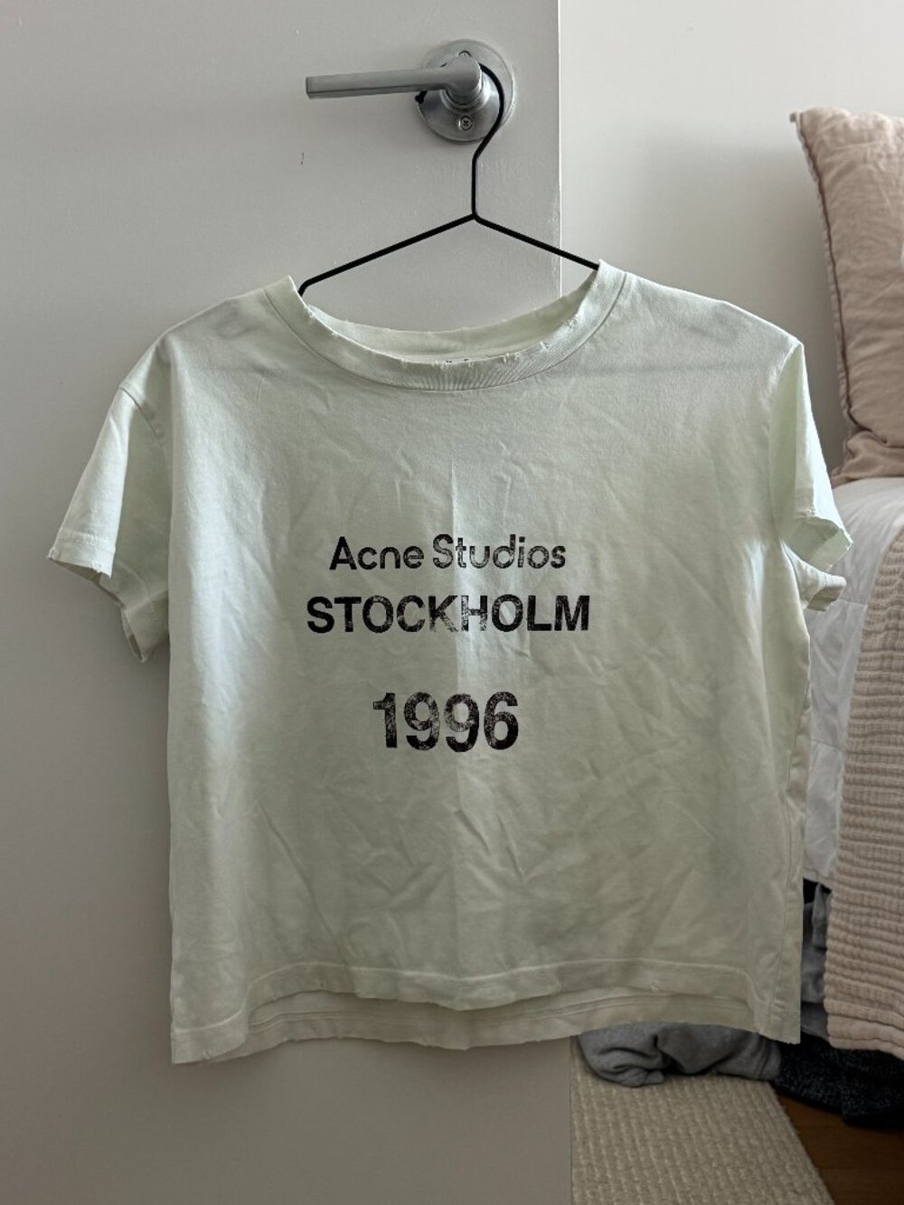acne studios logo stamp t-shirt